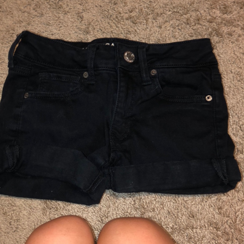 Black American Eagle shorts.